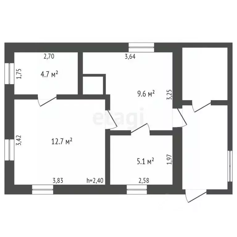 Дом в Кемеровская область, Березовский ул. Ульяны Громовой (32 м) - Фото 2