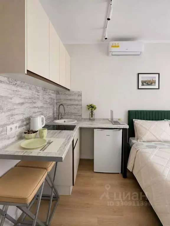 Студия Краснодарский край, Сочи Бытха мкр, ул. Ясногорская, 16/6к2 ... - Фото 1