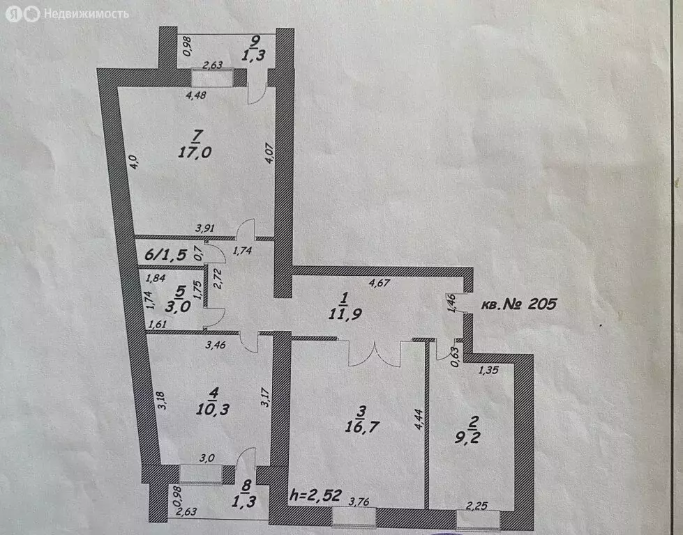 3-комнатная квартира: Энгельс, Саратовская улица, 57 (72.2 м) - Фото 1