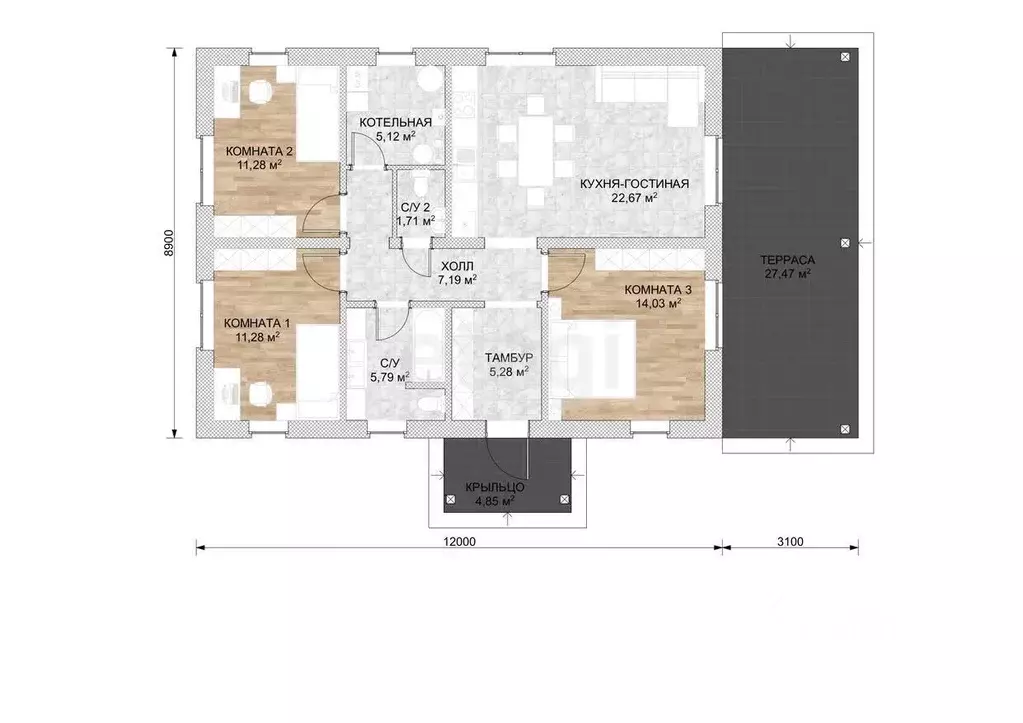 Дом в Крым, Судак муниципальный округ, с. Миндальное ул. Каперсная ... - Фото 2