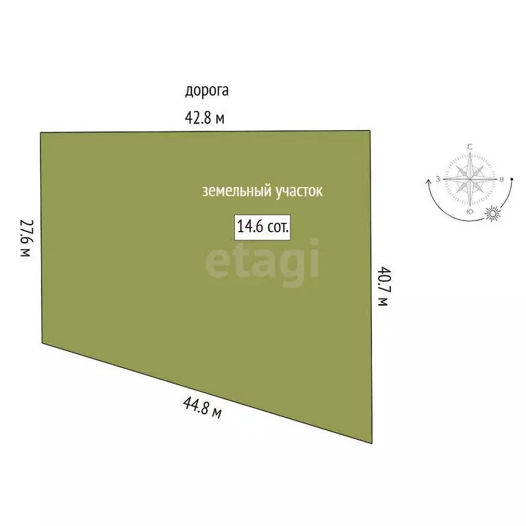 Участок в Тюмень, Ленинский округ (14.64 м) - Фото 1