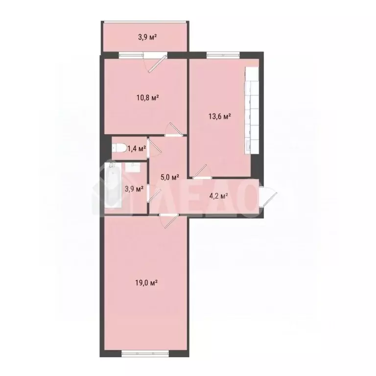 2-к кв. Омская область, Омск Заозерный мкр, ул. Сергея Тюленина, 12 ... - Фото 2