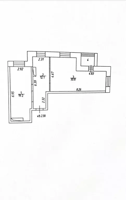 Продаётся 3-к квартира, 62.1 м - Фото 1