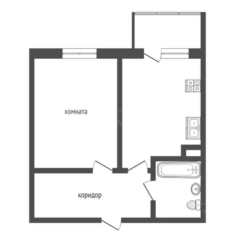 1-к кв. Тюменская область, Тюмень ул. Тальниковая, 3 (36.8 м) - Фото 2