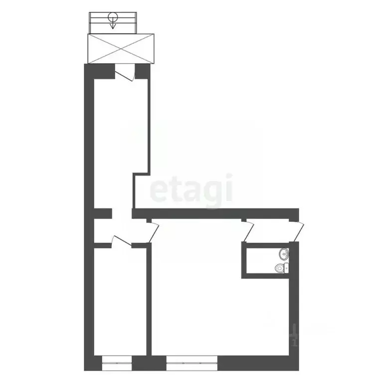 Офис в Бурятия, Улан-Удэ ул. Терешковой, 38 (53 м) - Фото 1