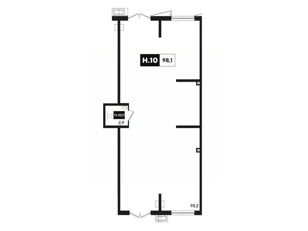 Помещение свободного назначения в Краснодарский край, Краснодар Парк ... - Фото 1