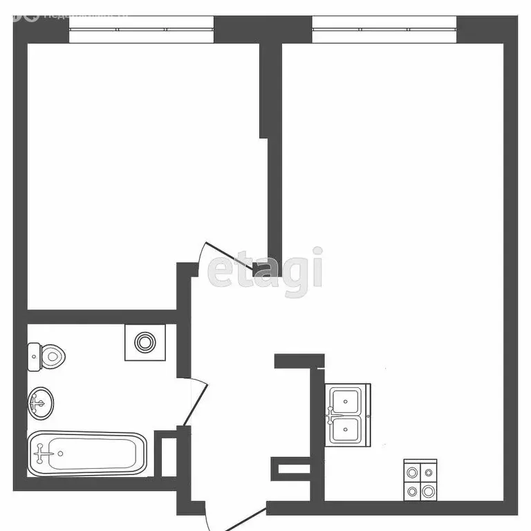 1-комнатная квартира: Тюмень, улица Тимофея Чаркова, 87 (35 м) - Фото 1