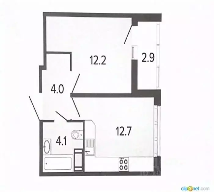 1-к кв. Санкт-Петербург Глухарская ул., 26 (36.0 м) - Фото 2