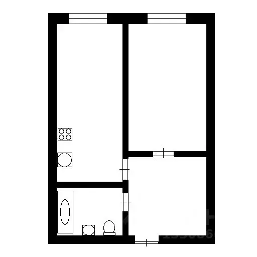1-к кв. Томская область, Томск Урожайный пер., 28В (25.5 м) - Фото 1
