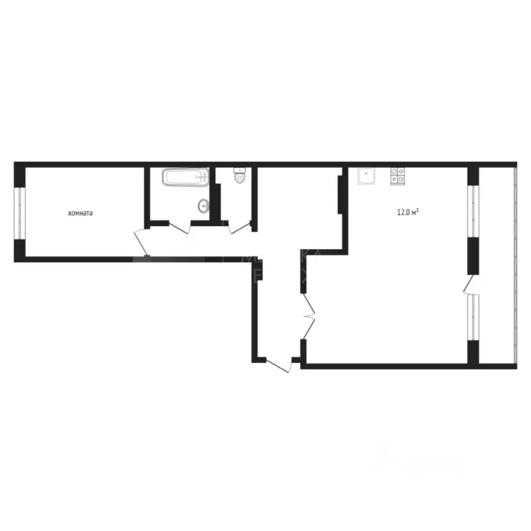 2-к кв. Тюменская область, Тюмень Войновка мкр, ул. Вербовая, 4к2 ... - Фото 2