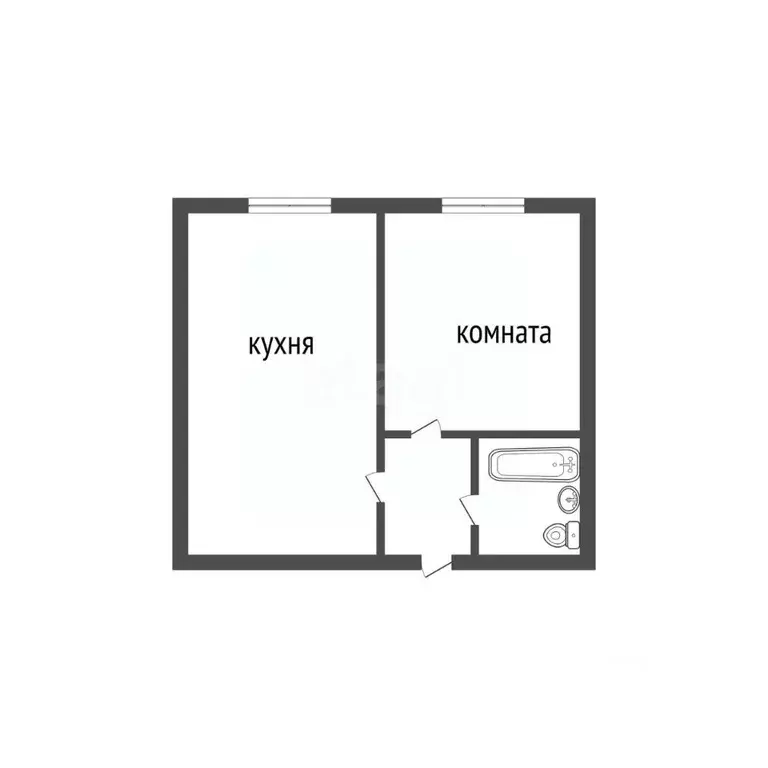 1-к кв. Курганская область, Курган просп. Конституции, 77А (34.0 м) - Фото 2