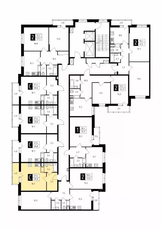 Студия Московская область, Подольск Красная Горка мкр, ул. Садовая, 14 ... - Фото 1
