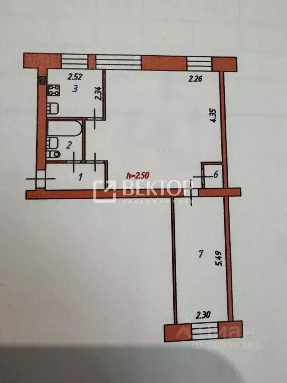2-к кв. Ивановская область, Иваново ул. Войкова, 27 (54.6 м) - Фото 1