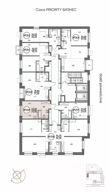 Студия Иркутская область, Иркутск Макс жилой комплекс (23.28 м) - Фото 2