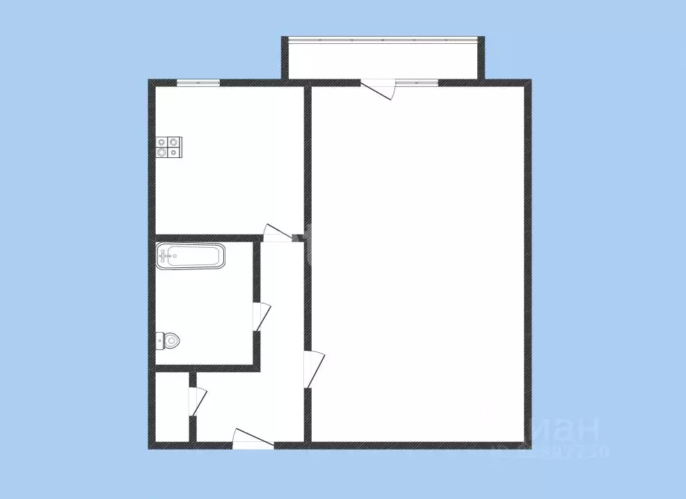 1-к кв. Карачаево-Черкесия, Черкесск пл. Кирова, 13А (32.0 м) - Фото 2