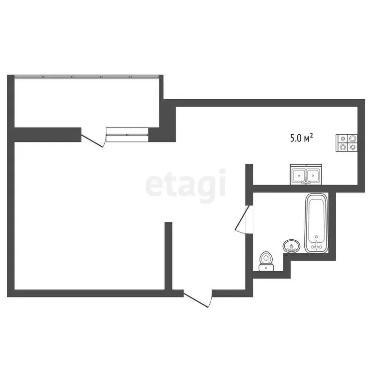 Квартира-студия: Пермь, улица Строителей, 28 (37.7 м) - Фото 0