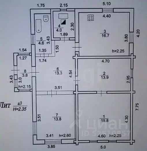 Дом в Башкортостан, Ишимбай ул. Титова, 33 (101 м) - Фото 2