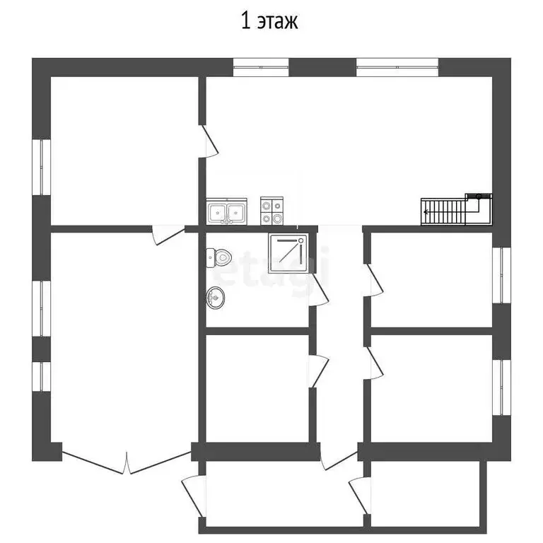 Дом в село Большая Шильна, Цветочная улица (200 м) - Фото 1