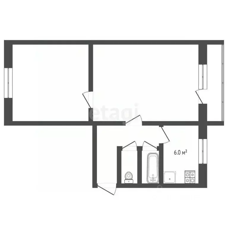 2-к кв. Саратовская область, Балашовский район, с. Пады ул. Санаторий, ... - Фото 1