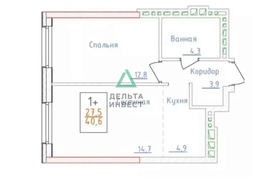 2-к кв. Башкортостан, Уфа ул. Братьев Кадомцевых, 17 (40.6 м) - Фото 2