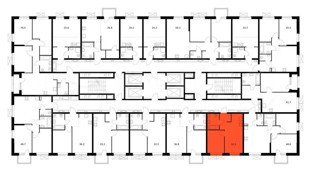 1-к. квартира, 32,5 м, 18/24 эт. - Фото 1