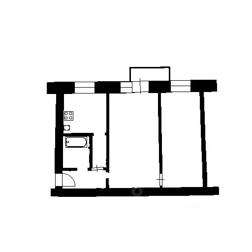 2-к кв. Башкортостан, Октябрьский Комсомольская ул., 25 (44.0 м) - Фото 2