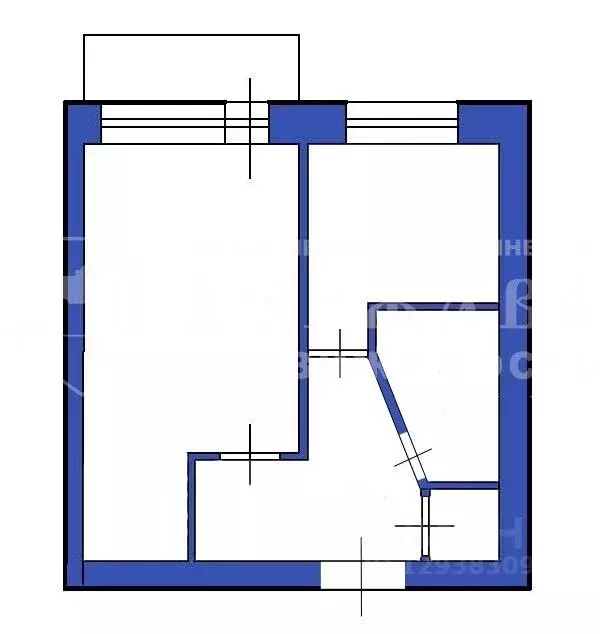 1-к кв. Кемеровская область, Ленинск-Кузнецкий просп. Ленина, 59/2 ... - Фото 2