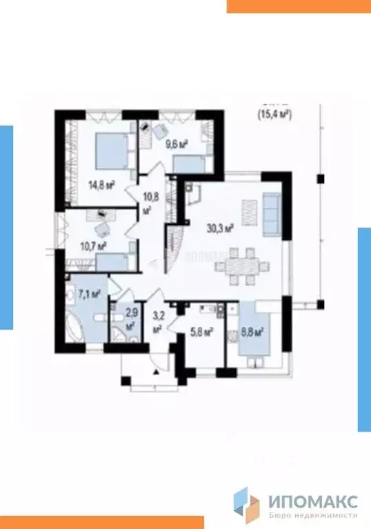Дом в Москва № 185 кв-л,  (155 м) - Фото 2