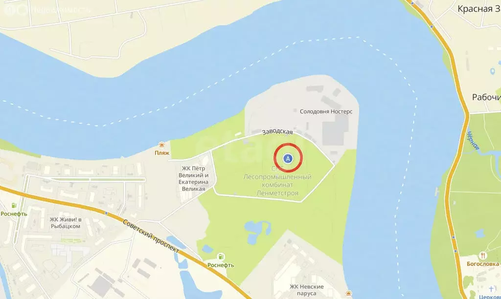 Участок в Санкт-Петербург, территория Усть-Славянка (7.4 м) - Фото 2