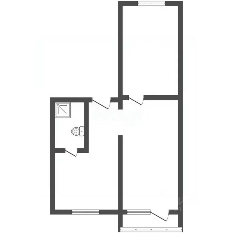 2-к кв. Алтайский край, Барнаул ул. Профинтерна, 42а (45.5 м) - Фото 2