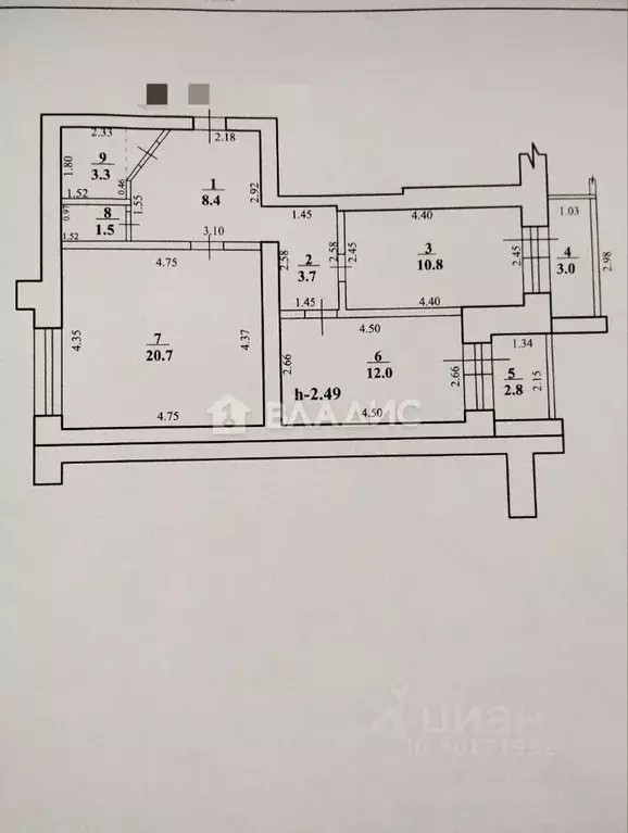 2-к кв. Башкортостан, Стерлитамак ул. Карла Маркса, 160 (63.3 м) - Фото 2