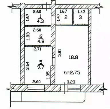 1-к кв. Хакасия, Абакан Аскизская ул., 158А (42.2 м) - Фото 2