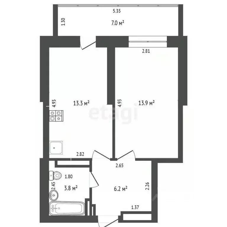 1-к кв. Удмуртия, Ижевск ул. Герцена, 8к1 (37.2 м) - Фото 2