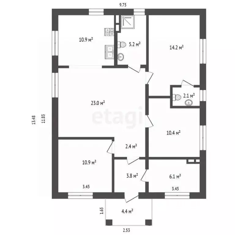 Дом в Марий Эл, Йошкар-Ола городской округ, д. Шоя-Кузнецово ул. ... - Фото 2