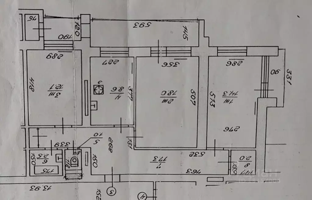 3-к кв. Калининградская область, Калининград ул. 9 Апреля (75.8 м) - Фото 2