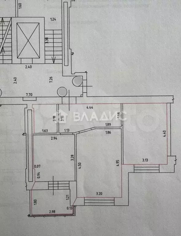 2-к. квартира, 53,5 м, 2/8 эт. - Фото 0
