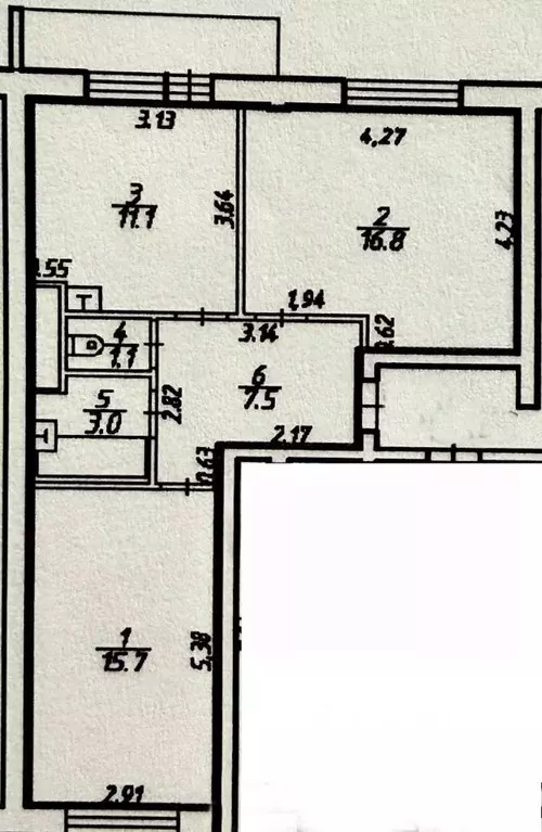 2-к кв. Карелия, Петрозаводск ул. Котовского, 44А (59.0 м) - Фото 2
