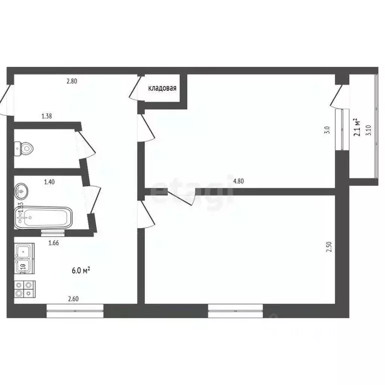 2-к кв. Московская область, Пушкино Заветы Ильича мкр, Железнодорожная ... - Фото 2