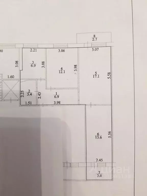 3-к кв. Башкортостан, Уфа Баргузинская ул., 6 (60.0 м) - Фото 0