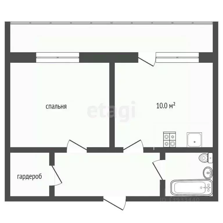 1-к кв. Тюменская область, Тюмень Кремлевская ул., 112к4 (40.5 м) - Фото 1