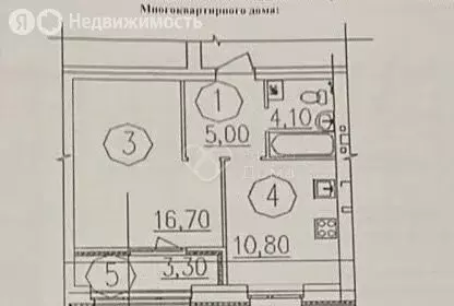1-комнатная квартира: Волгоград, улица имени Комиссара Милиции ... - Фото 1