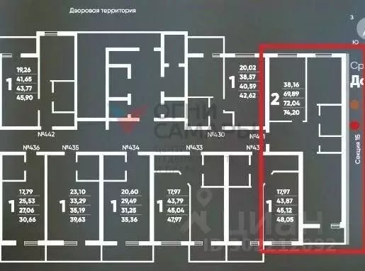 2-к кв. Самарская область, Самара Белорусская ул., 18 (74.2 м) - Фото 1