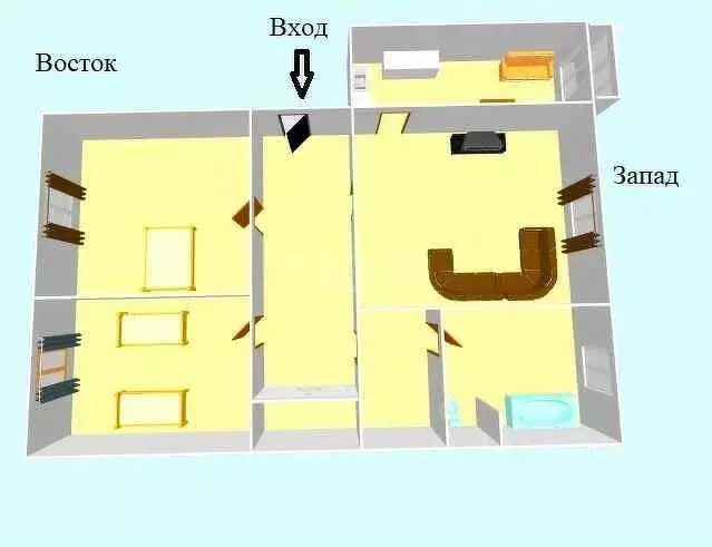 4-к кв. Сахалинская область, Южно-Сахалинск Комсомольская ул., 257 ... - Фото 2