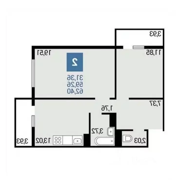 2-к кв. Краснодарский край, Анапа ул. Ленина, 233 (64.05 м) - Фото 2