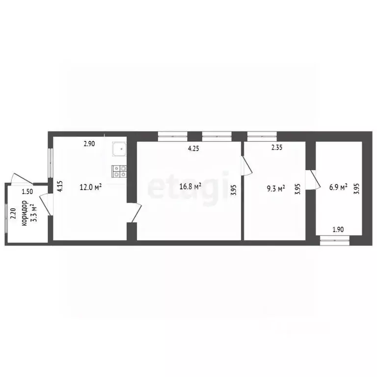 Дом в Орловская область, Орел Пригородная ул., 18 (45 м) - Фото 2
