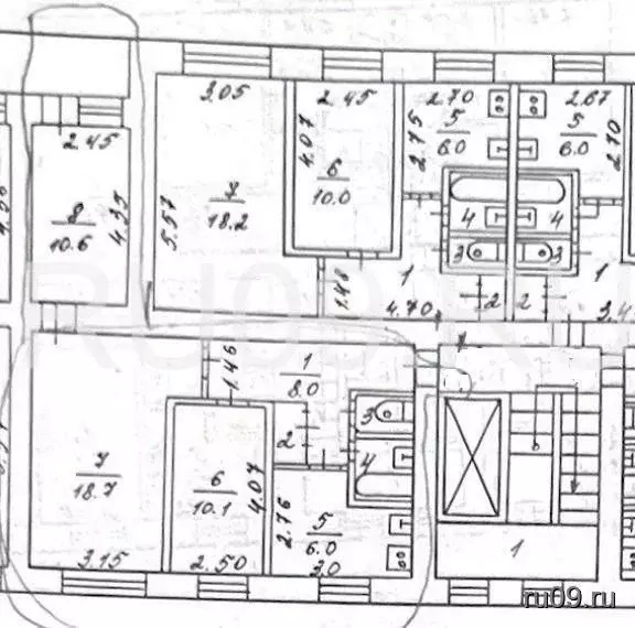 3-к кв. Томская область, Томск ул. Смирнова, 36 (57.0 м) - Фото 0