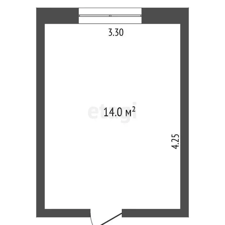 1к в -комнатной квартире (14 м) - Фото 1