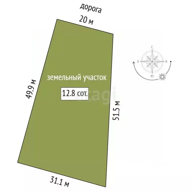 Участок в Тюменская область, Тюменский муниципальный округ, ... - Фото 2