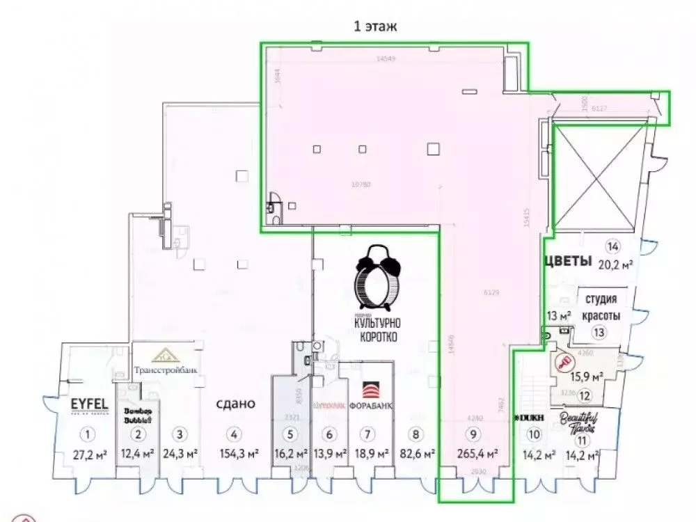 Торговая площадь в Москва Новослободская ул., 19С1 (265 м) - Фото 1