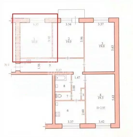 Комната Волгоградская область, Волгоград ул. Дегтярева, 31 (14.0 м) - Фото 2
